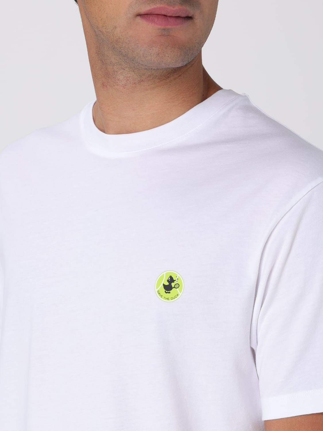 Tシャツ・カットソー SAVE THE DUCK Men T-shirt Blue DT1709MBESY20 90000 SAVE THE DUCK: T-shirt men - White | Save The Duck t-shirt