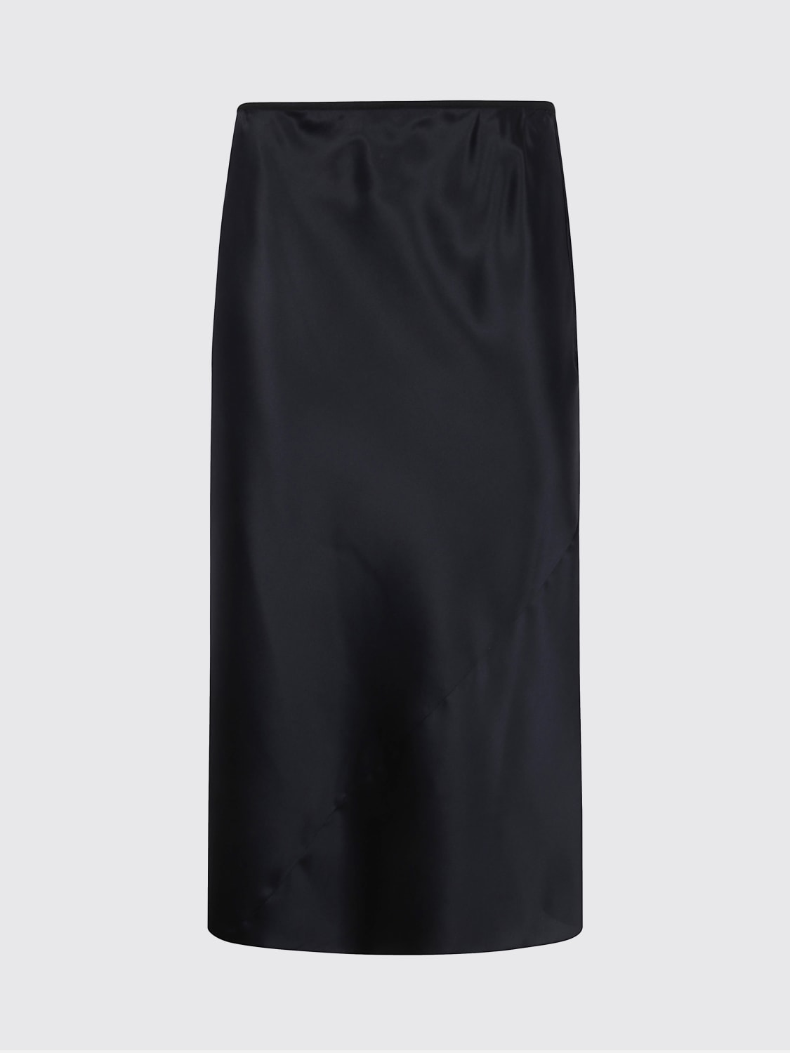 DRIES VAN NOTEN GONNA: Gonna midi Dries Van Noten in seta , Nero - Img 1