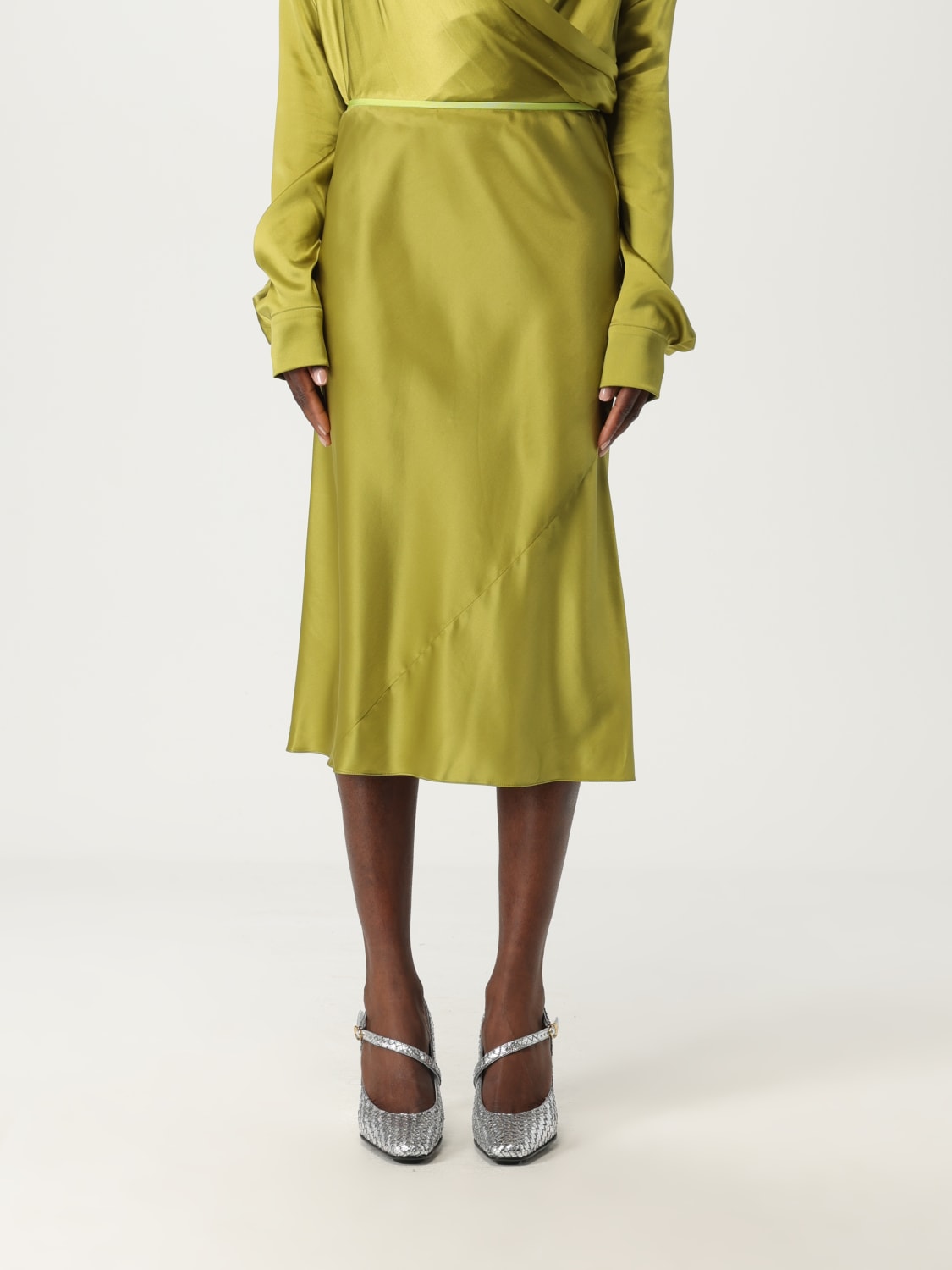 スカート DRIES VAN NOTEN Woman Skirt Olive 2510108041032 607 DRIES VAN NOTEN: Skirt woman - Olive | Dries Van Noten skirt
