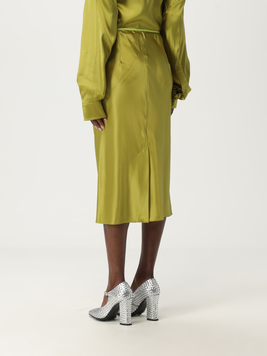 スカート DRIES VAN NOTEN Woman Skirt Olive 2510108041032 607 DRIES VAN NOTEN: Skirt woman - Olive | Dries Van Noten skirt