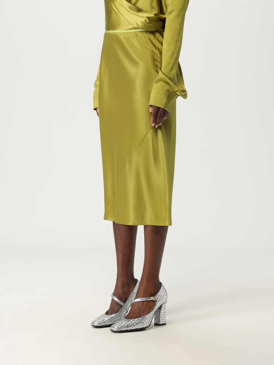 DRIES VAN NOTEN ROCK: Rock damen Dries Van Noten, Olive - Img 4