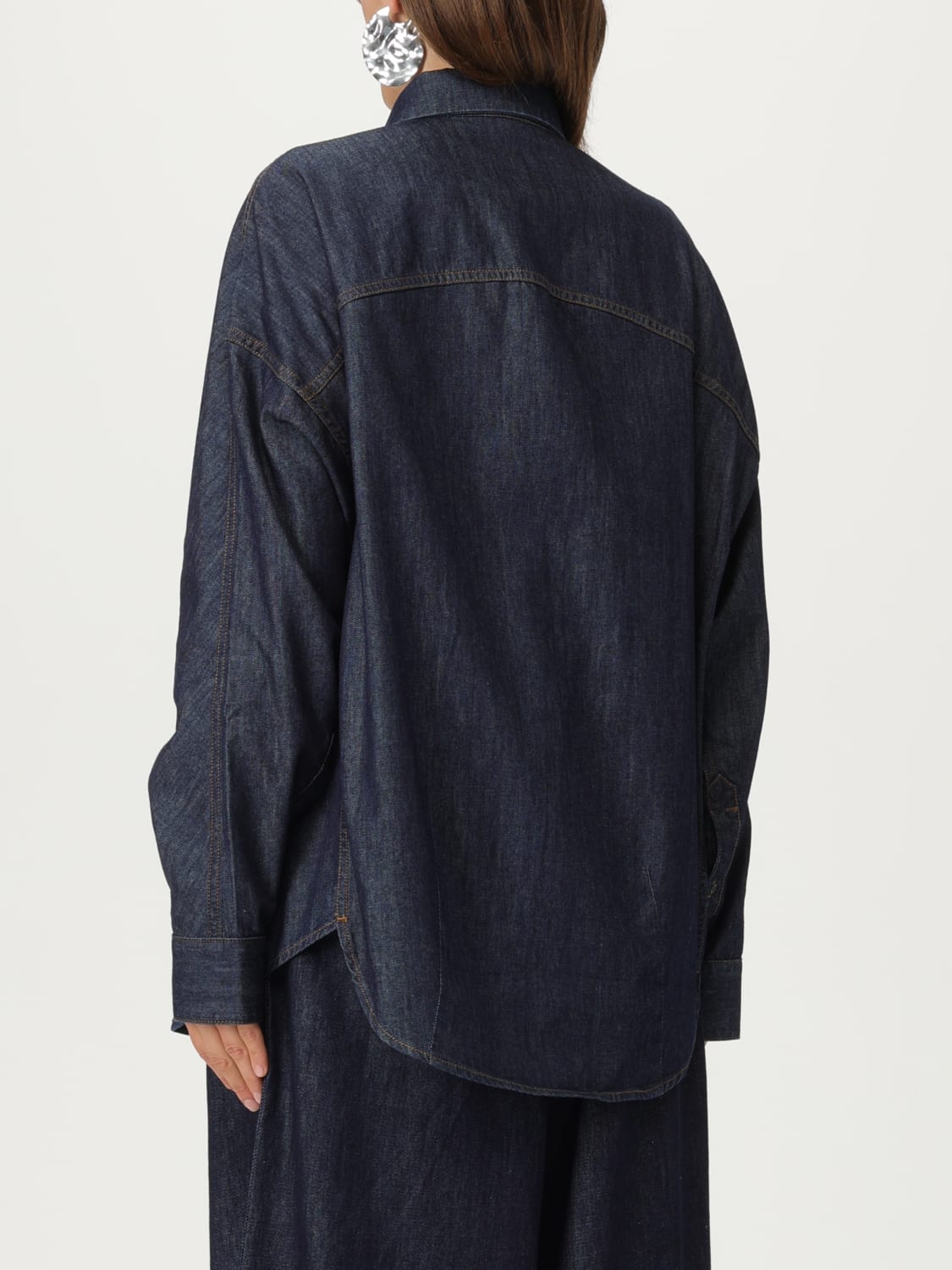 DRIES VAN NOTEN SHIRT: Shirt woman Dries Van Noten, Indigo - Img 3