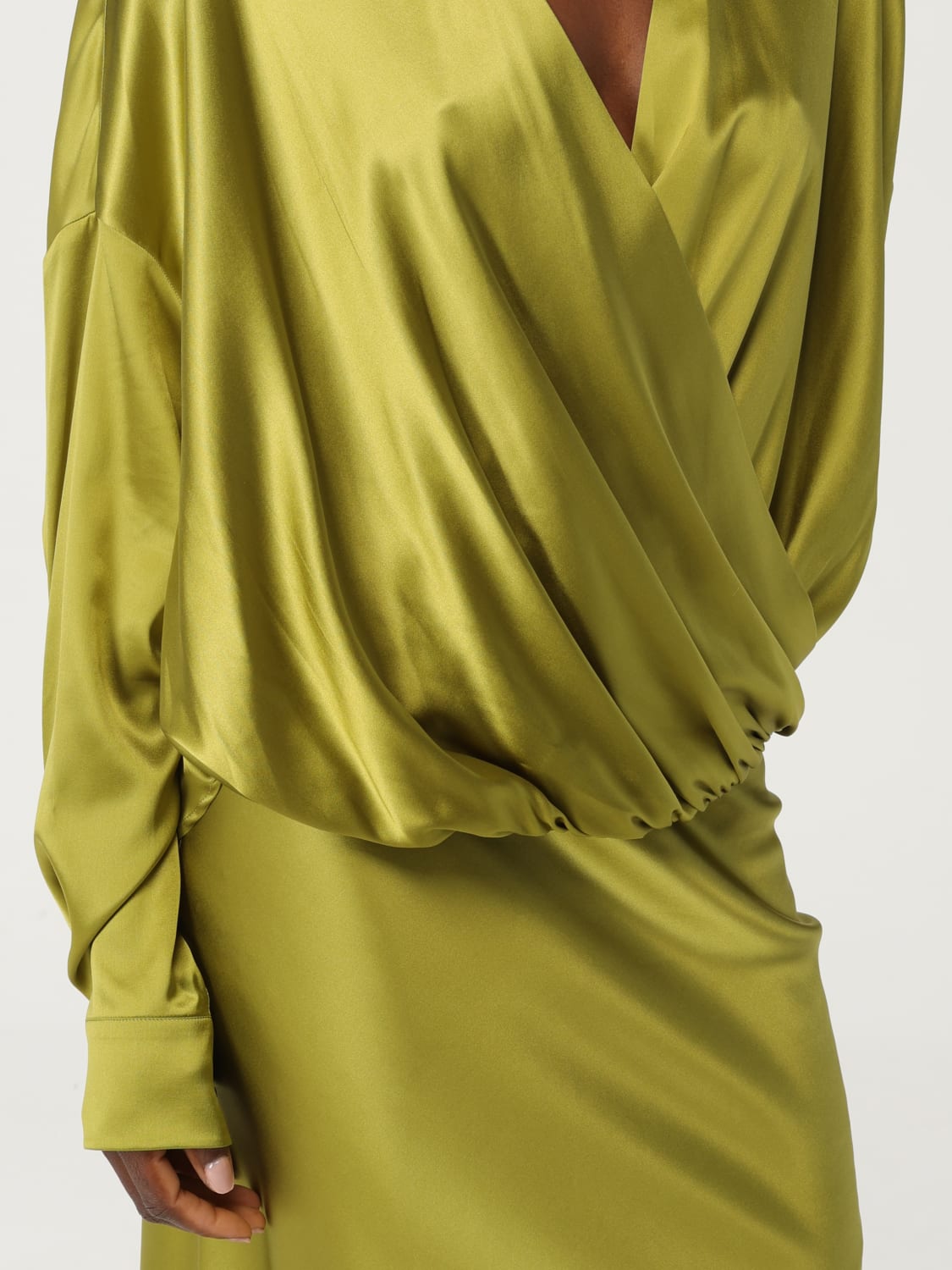 DRIES VAN NOTEN TOP: Shirt woman Dries Van Noten, Olive - Img 5