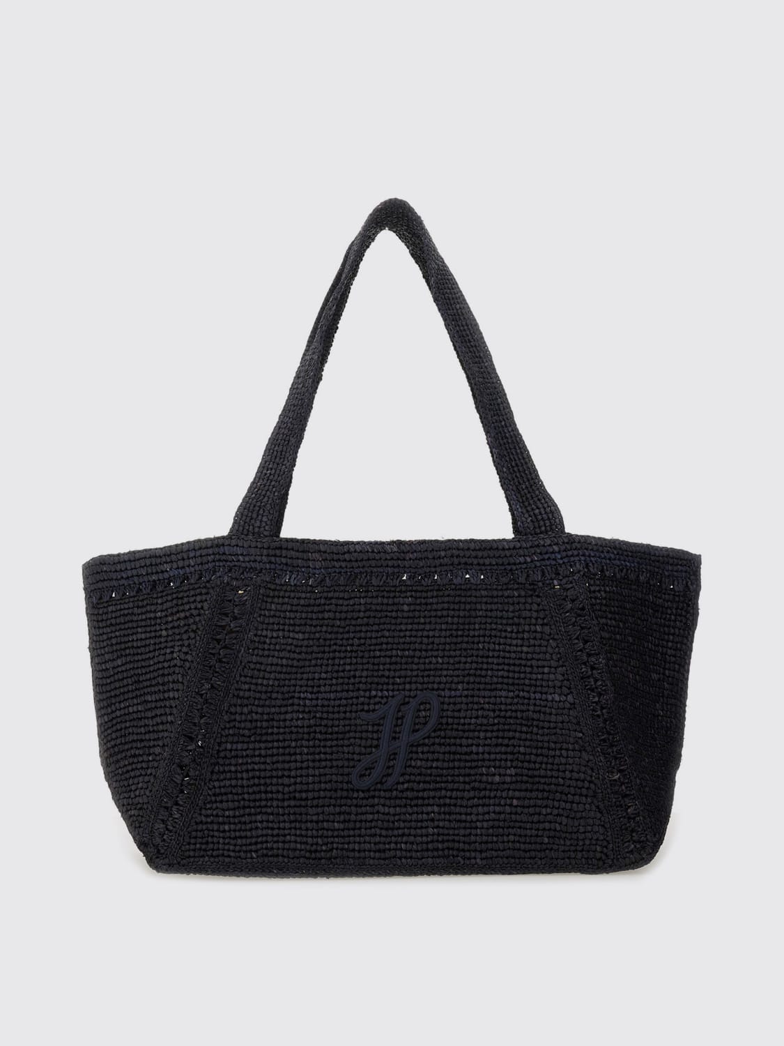 PATOU SAC CABAS: Sac porté épaule femme Patou, Bleu - Img 1