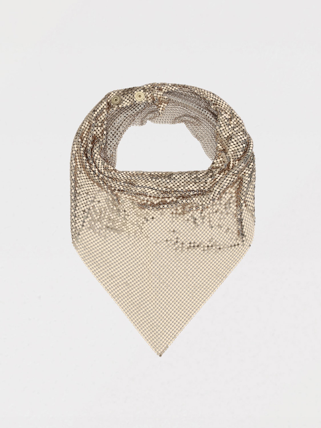 RABANNE NECK SCARF: Neck scarf woman Rabanne, Gold - Img 1