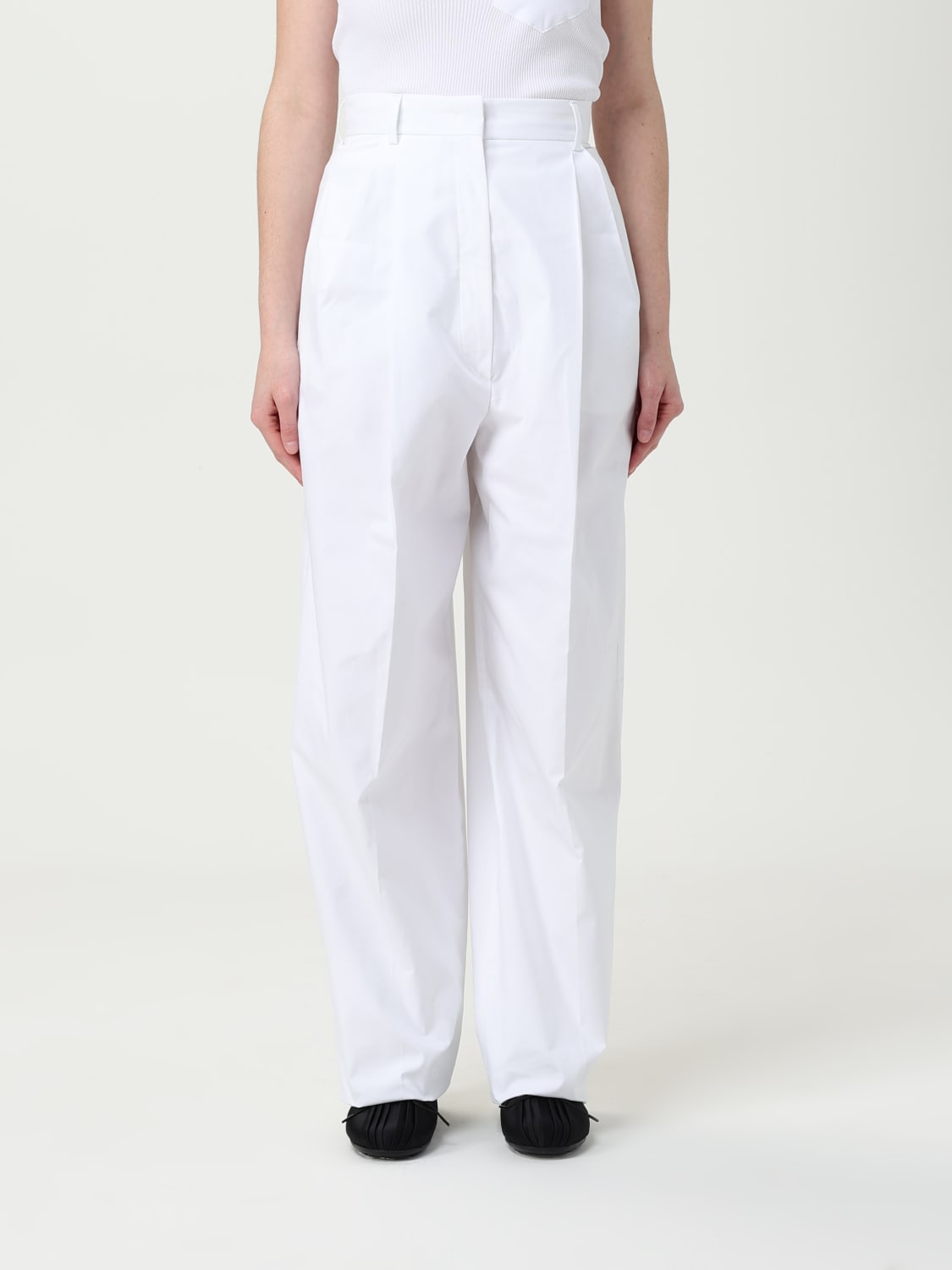 パンツ SPORTMAX Woman Pants White 2512131142600 001 SPORTMAX: Pants woman - White | Sportmax pants 2512131142600