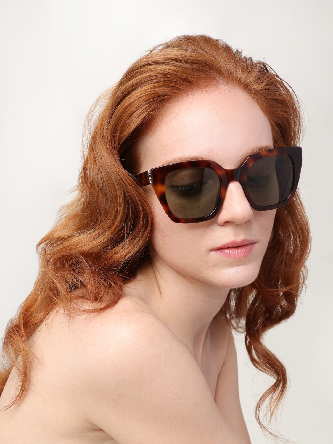 サングラス SAINT LAURENT Woman Sunglasses Brown SLM143 003 SAINT LAURENT: Sunglasses woman - Brown | Saint Laurent