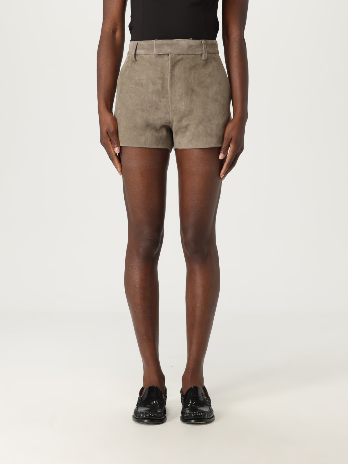 ショートパンツ AMI PARIS Woman Short Grey USO149LH0054 0952 AMI PARIS: Short woman - Grey | Ami Paris short USO149LH0054