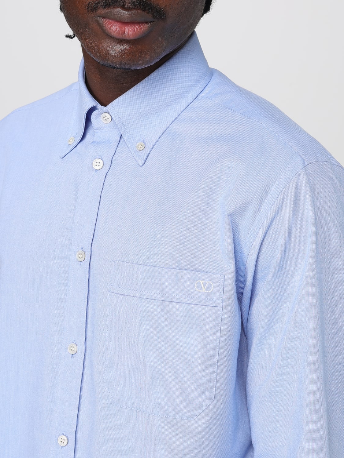 VALENTINO: Sweater men - Gnawed Blue | Valentino shirt