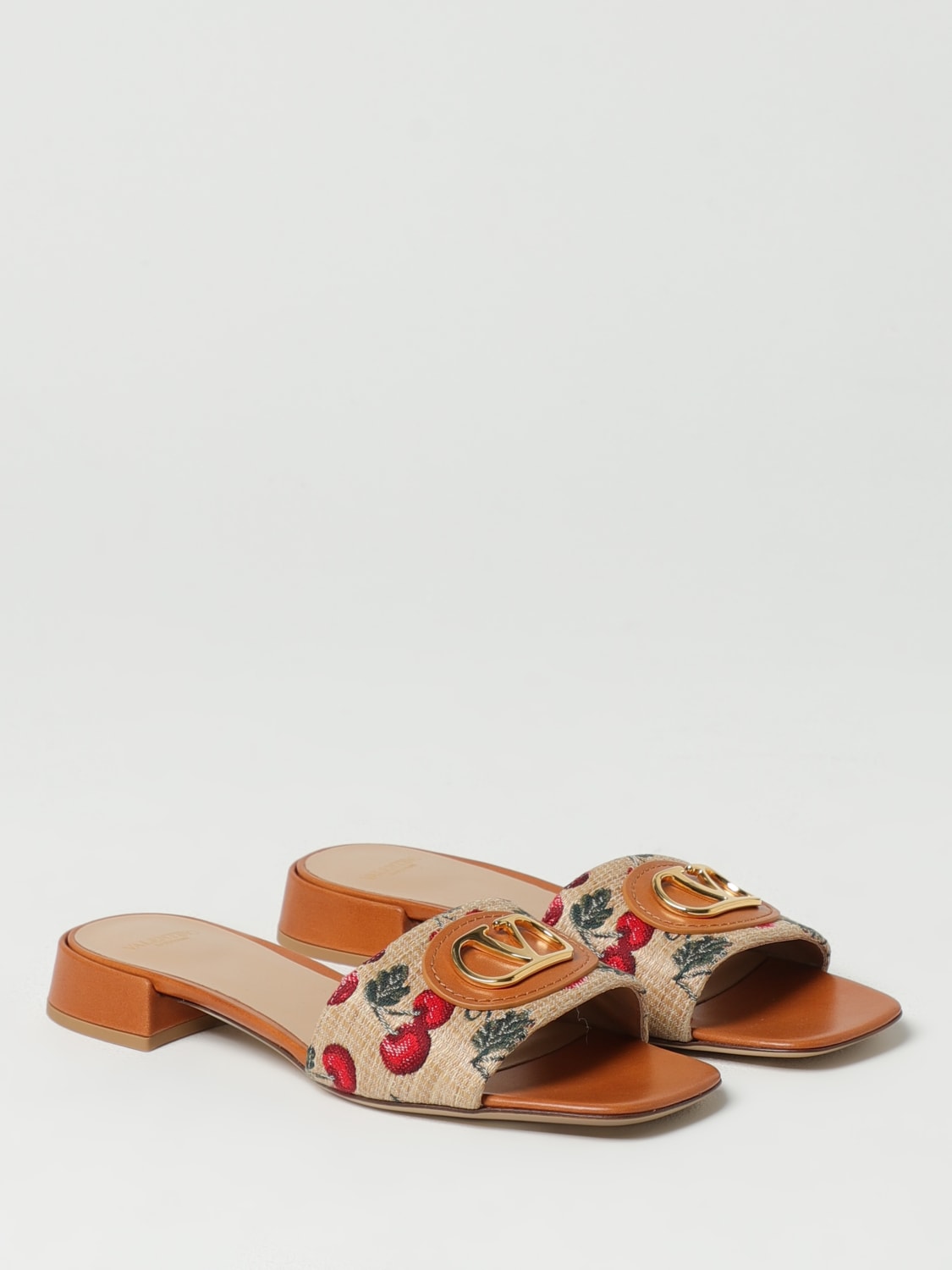 VALENTINO GARAVANI HEELED SANDAL: Flat sandals woman Valentino Garavani, Cherry - Img 2