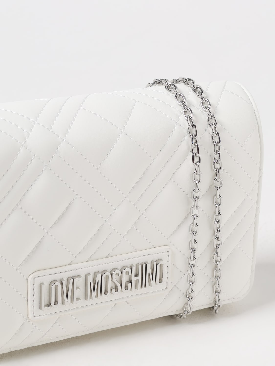 LOVE MOSCHINO: Handbag woman - White | Love Moschino mini