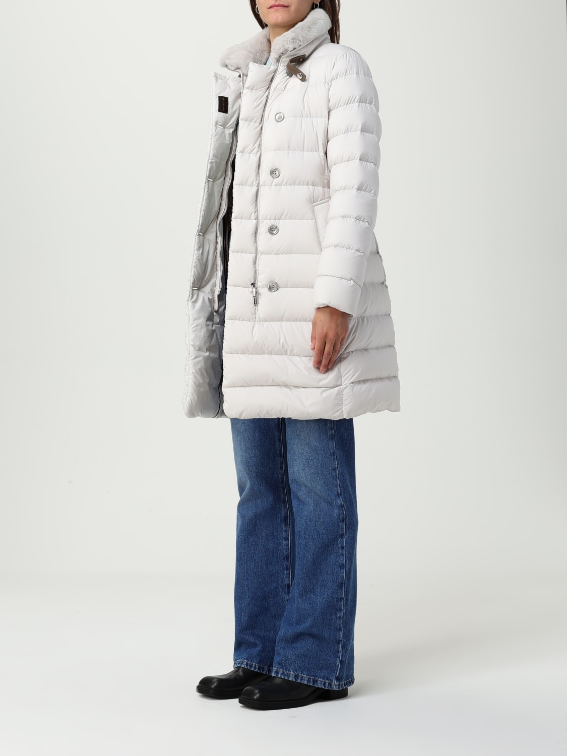 コート MOORER Woman Coat Ivory MODGI100237 U0119 MOORER: Coat woman - Ivory | Moorer jacket MODGI100237