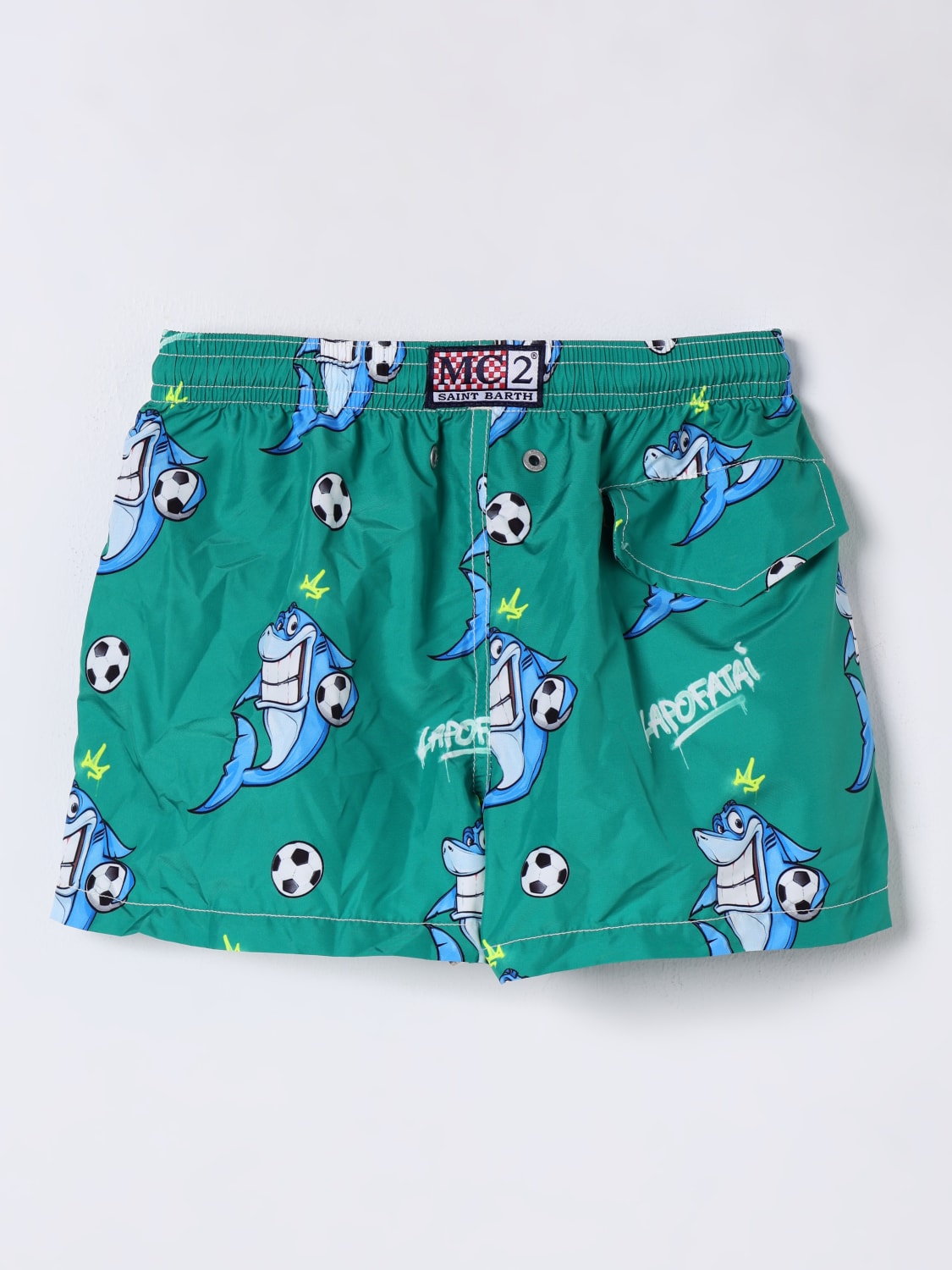 MC2 SAINT BARTH BADEMODE: Bademode kinder Mc2 Saint Barth, Grün - Img 2