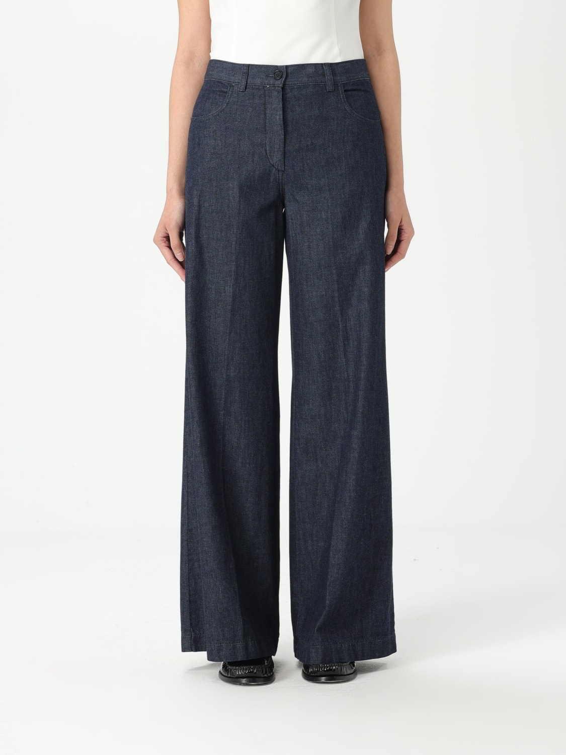 パンツ ASPESI Woman Pants Blue G0156G857A9 1998 ASPESI: Pants woman - Blue | Aspesi jeans G0156G857A9 online