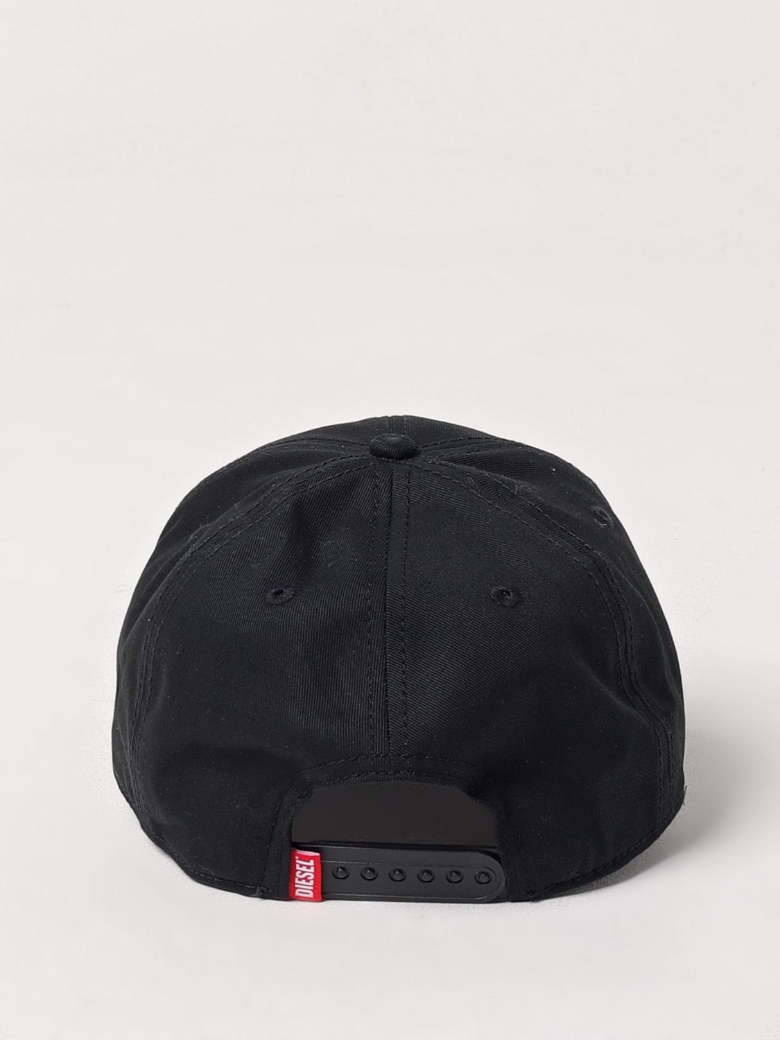 DIESEL CAPPELLO BAMBINO: Cappello Diesel in cotone con logo ricamato , Nero 1 - Img 3