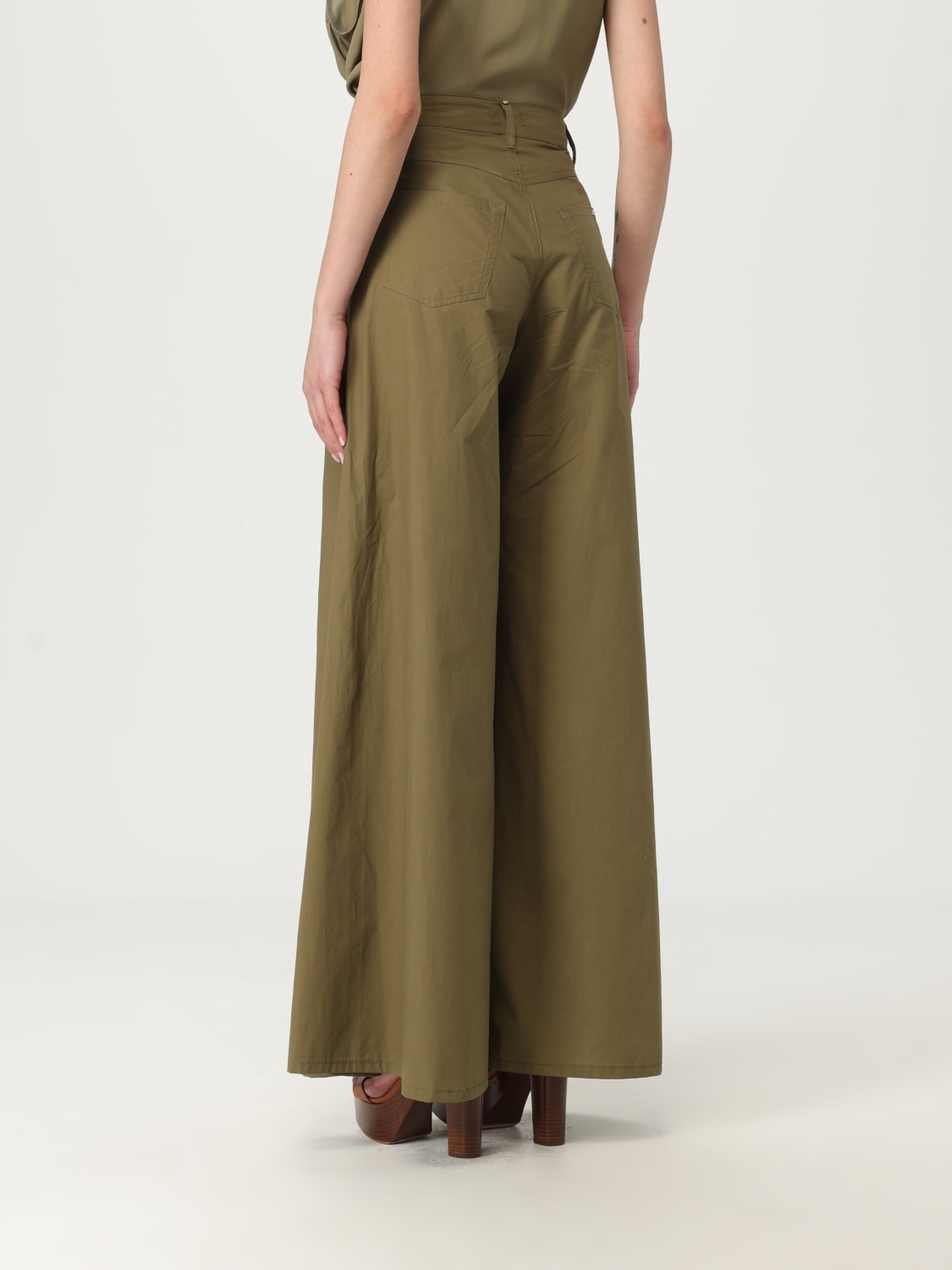 LIU JO: Pants woman - Green | Liu Jo pants WA5511T4319