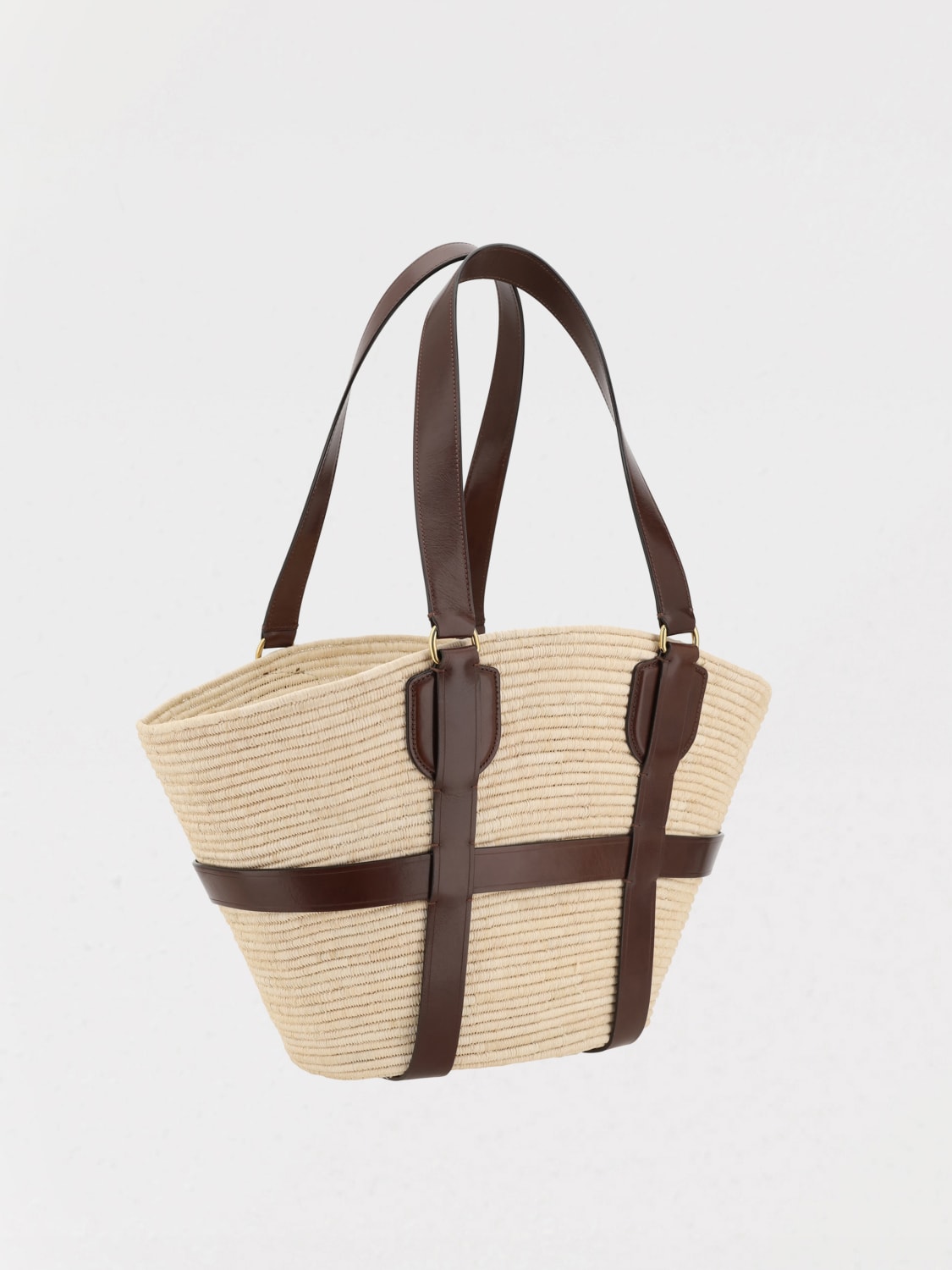 ハンドバッグ CHLOE' BORSA Kerala 25 in rafia e pelle Chloé Borsa Kerala 25 In Rafia E Pelle in Natural | Lyst