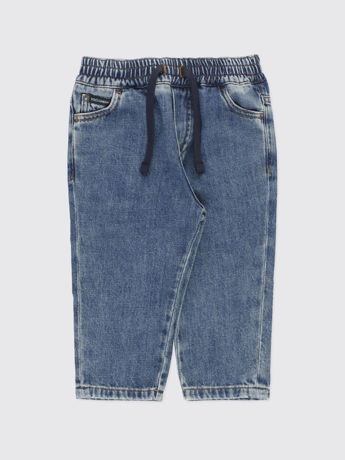 DOLCE & GABBANA JEANS: Pants kids Dolce & Gabbana, Blue - Img 1