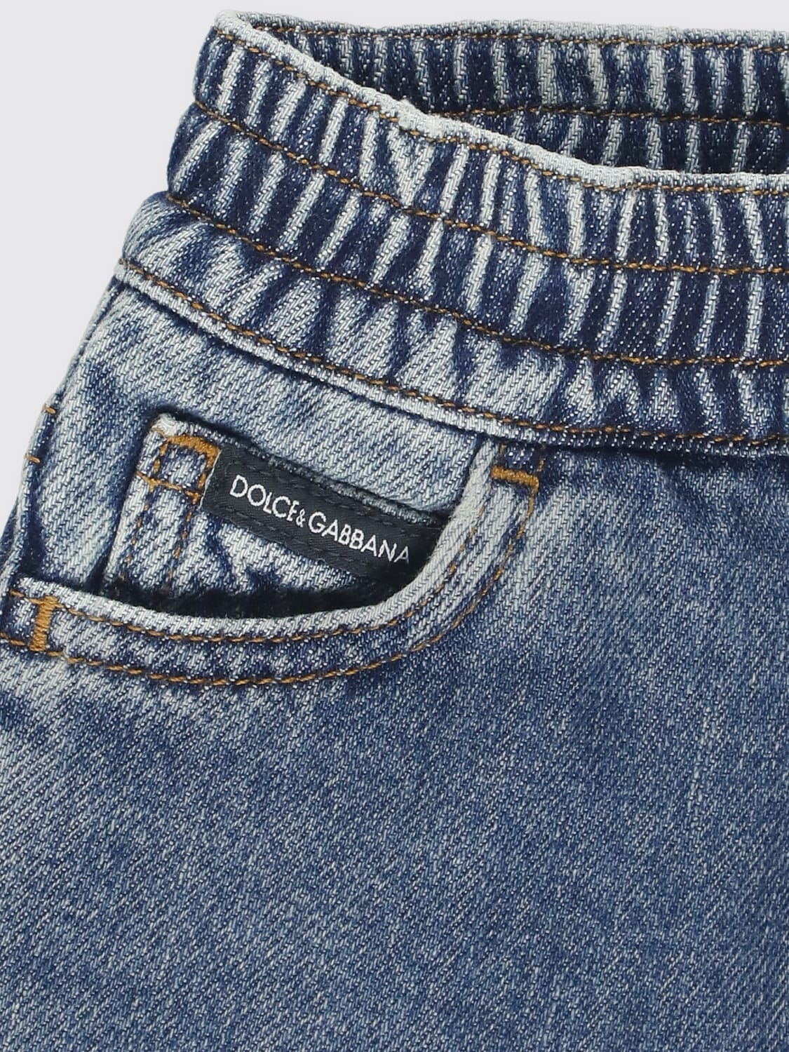 DOLCE & GABBANA JEANS: Pants kids Dolce & Gabbana, Blue - Img 3