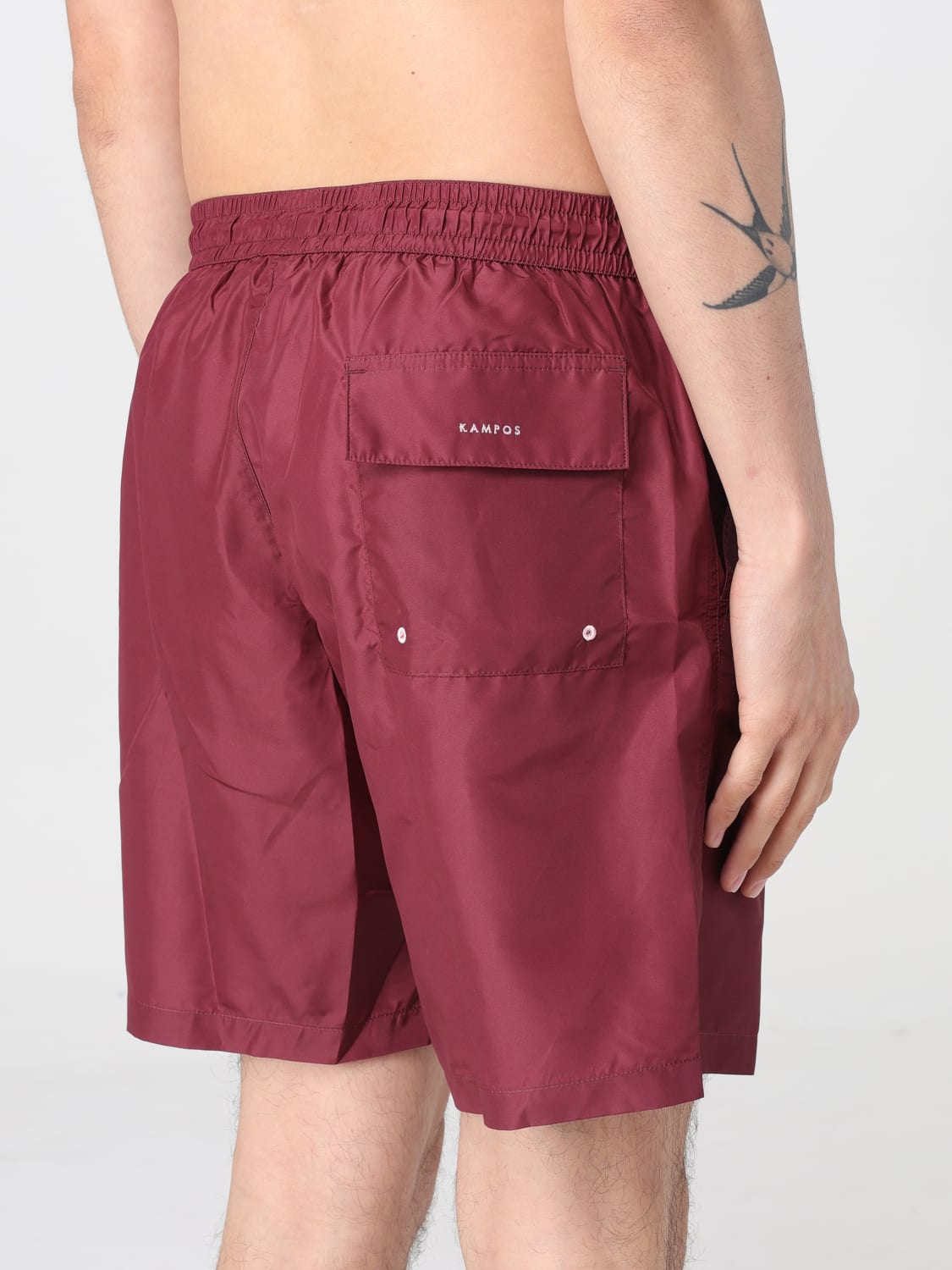 KAMPOS BADEMODE: Bademode herren Kampos, Burgunderrot - Img 3