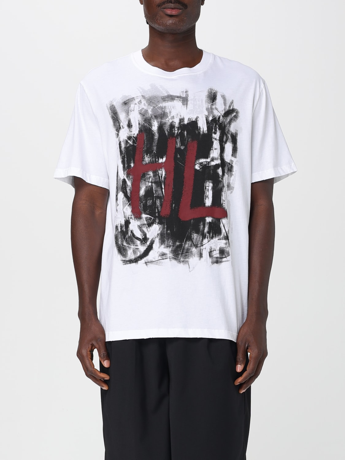 HELMUT LANG T-SHIRT: Sweatshirt men Helmut Lang, White - Img 1