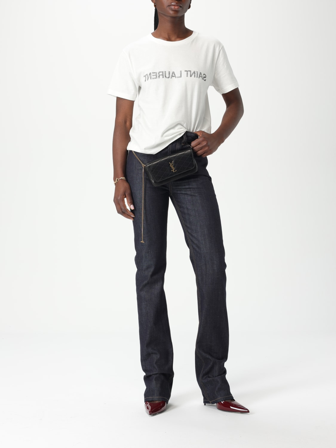 SAINT LAURENT: Shoulder bag woman - Black | Saint Laurent