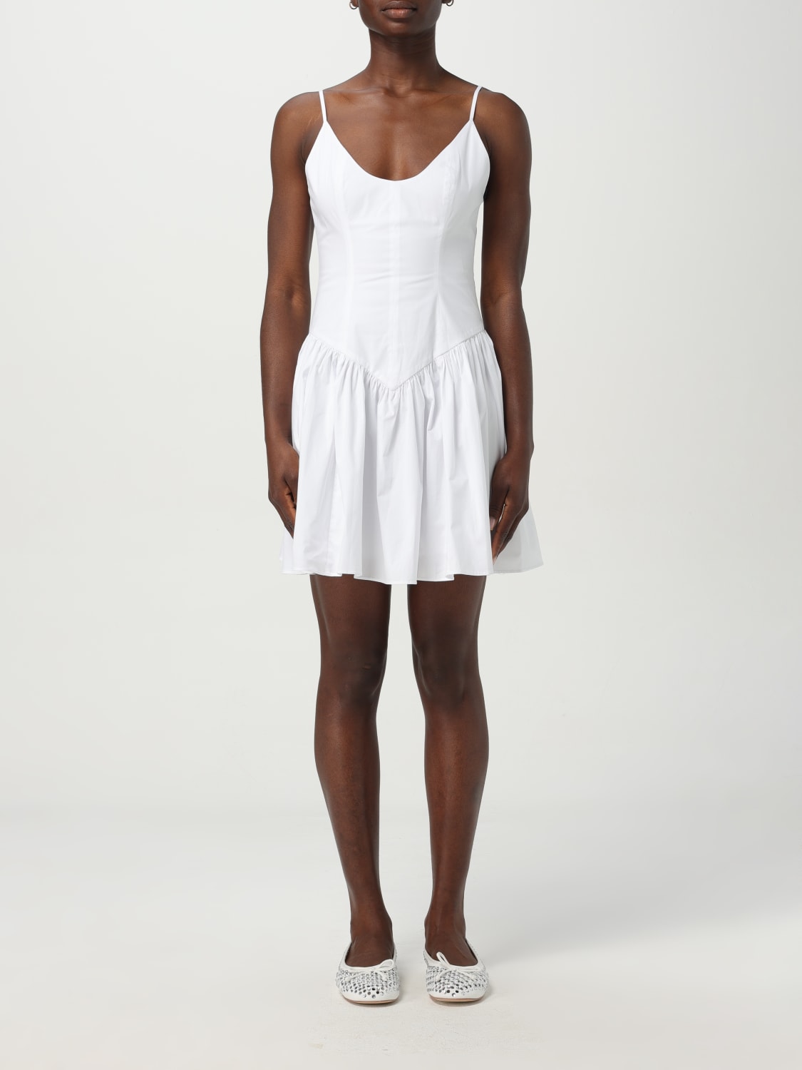 ワンピース STAUD Woman Dress White R25S2266PO WHT STAUD: Dress woman - White | Staud dress R25S2266PO online