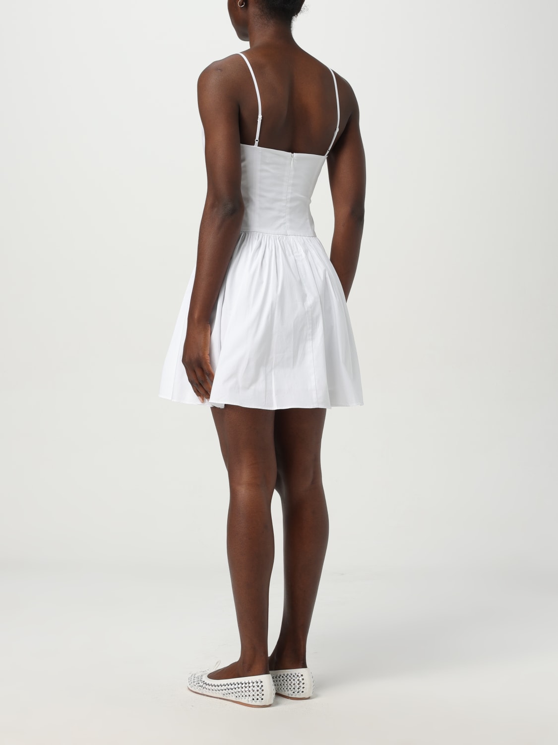 ワンピース STAUD Woman Dress White R25S2266PO WHT STAUD: Dress woman - White | Staud dress R25S2266PO online