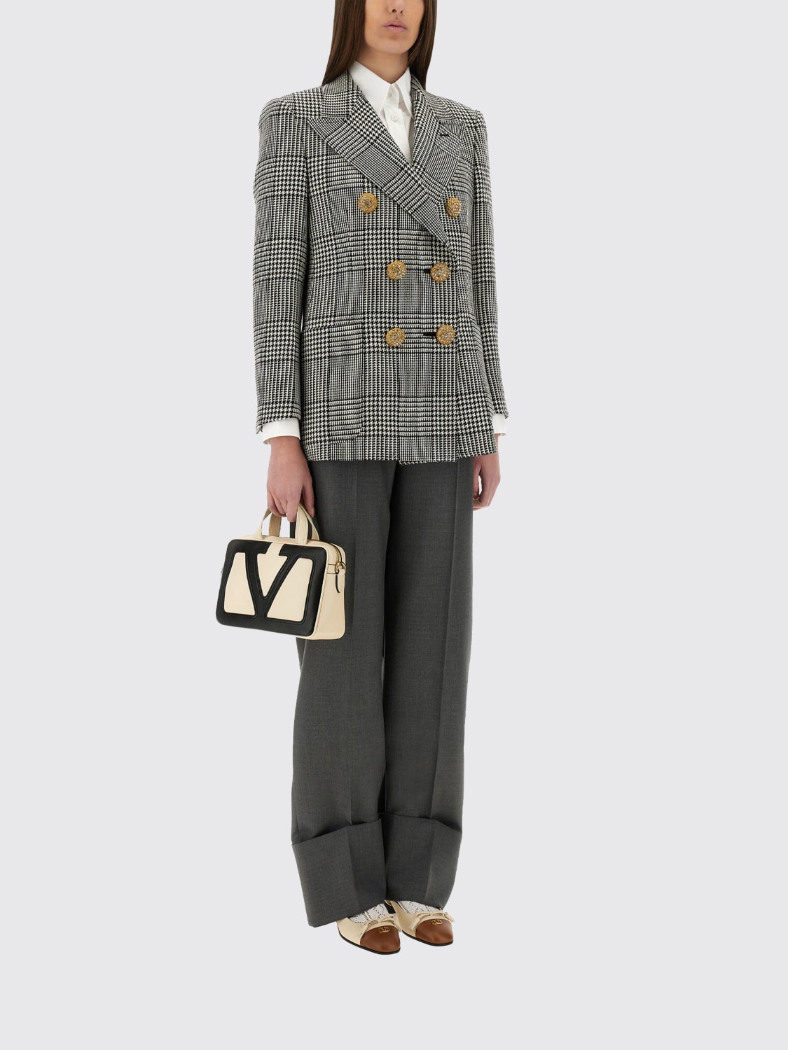 VALENTINO PANTS: Pants woman Valentino, Grey - Img 2