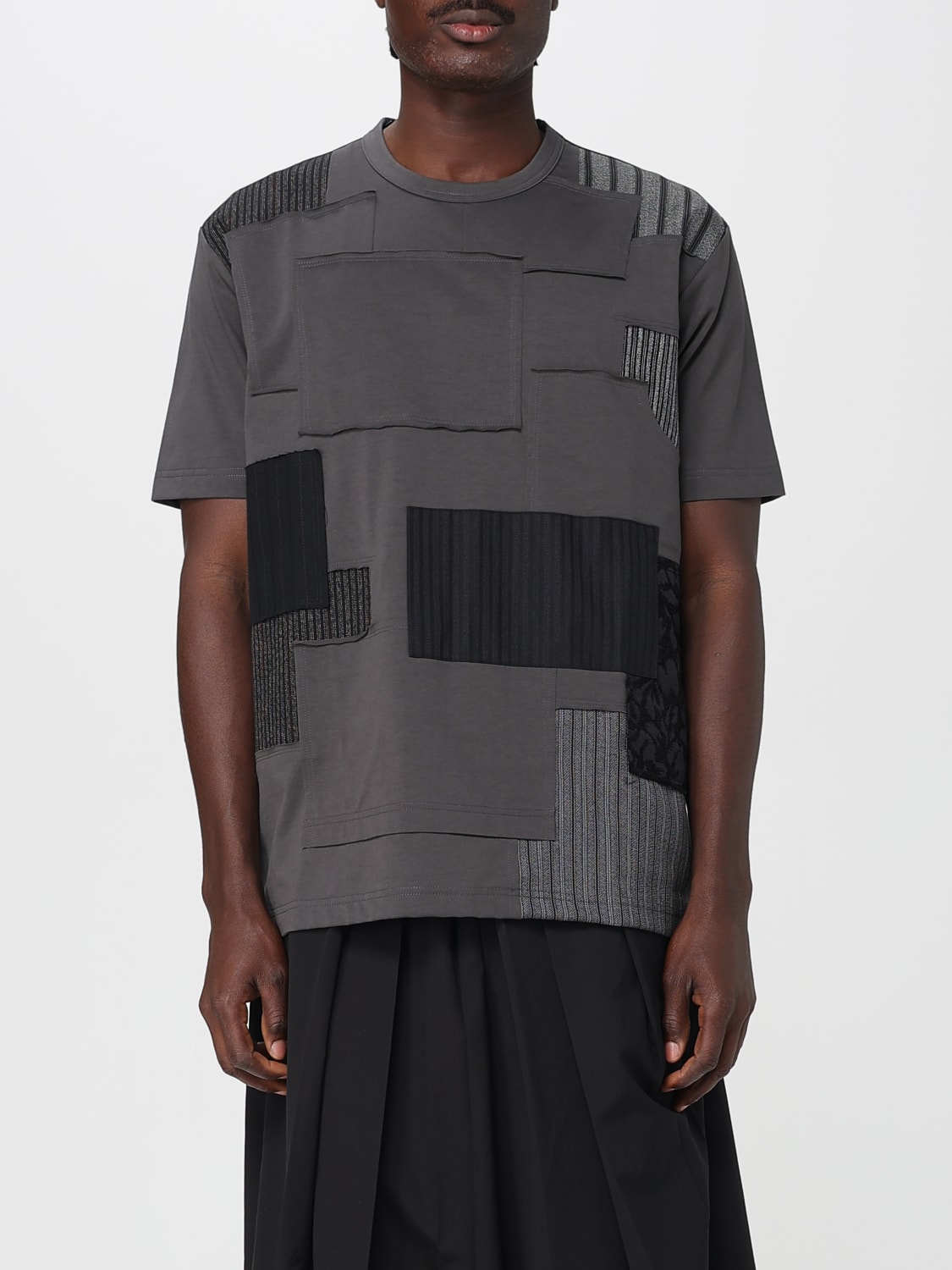 Tシャツ・カットソー JUNYA WATANABE Grey Cotton T-Shirt JUNYA WATANABE: T-shirt men - Grey | Junya Watanabe t-shirt