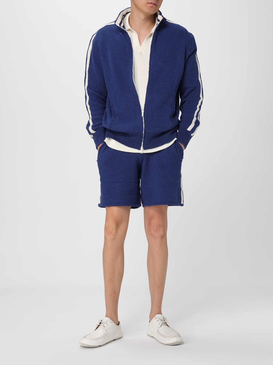 LANEUS POLO: Polo in maglia di cotone Laneus, Bianco - Img 2