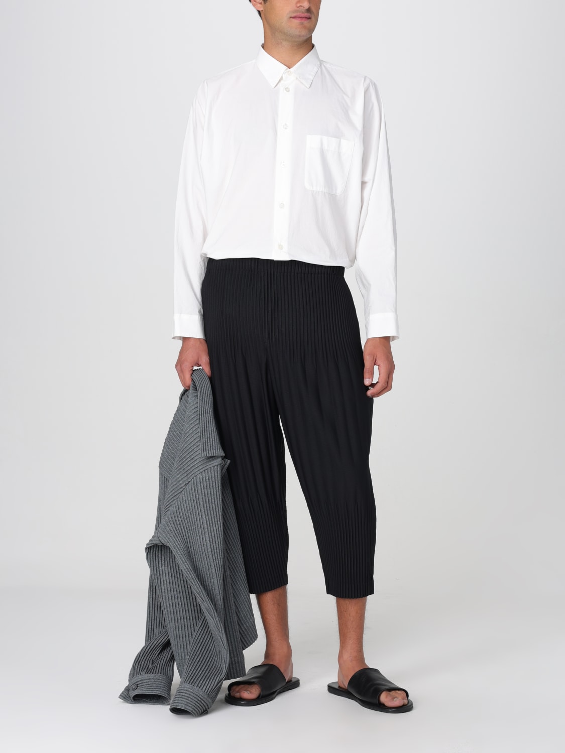 HOMME PLISSE' ISSEY MIYAKE HEMD: Hemd herren Homme Plisse' Issey Miyake, Weiß - Img 2
