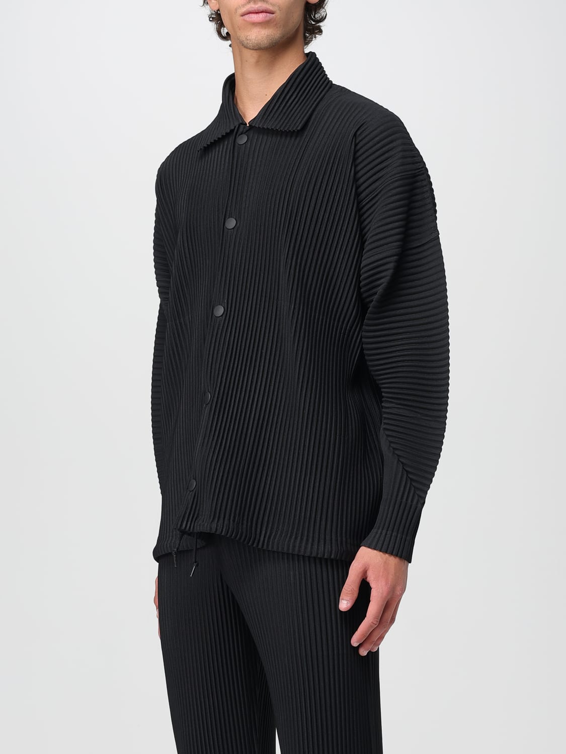 HOMME PLISSE' ISSEY MIYAKE: men's shirt - Black | Homme Plisse