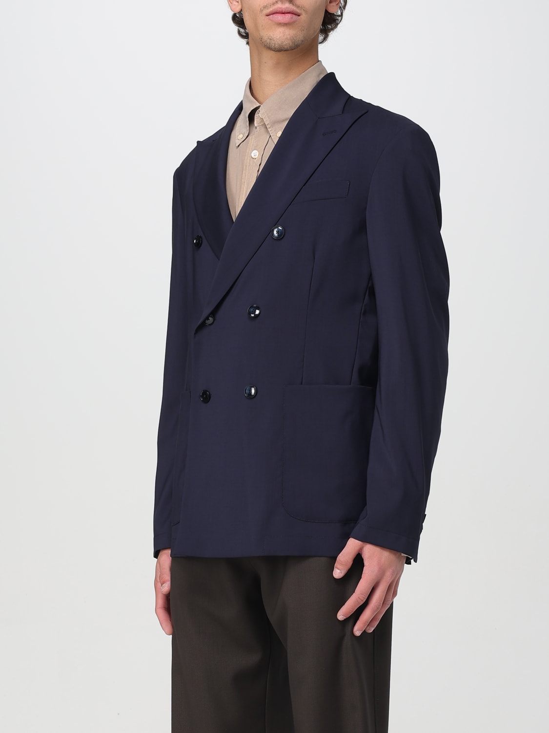 BARENA JACKET: Jacket men Barena, Navy - Img 3