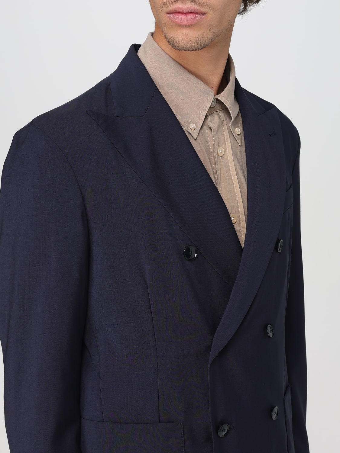 BARENA JACKET: Jacket men Barena, Navy - Img 4