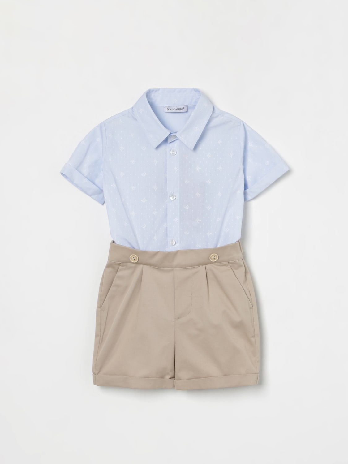 DOLCE & GABBANA JUMPSUIT: Tracksuits kids Dolce & Gabbana, Beige - Img 1