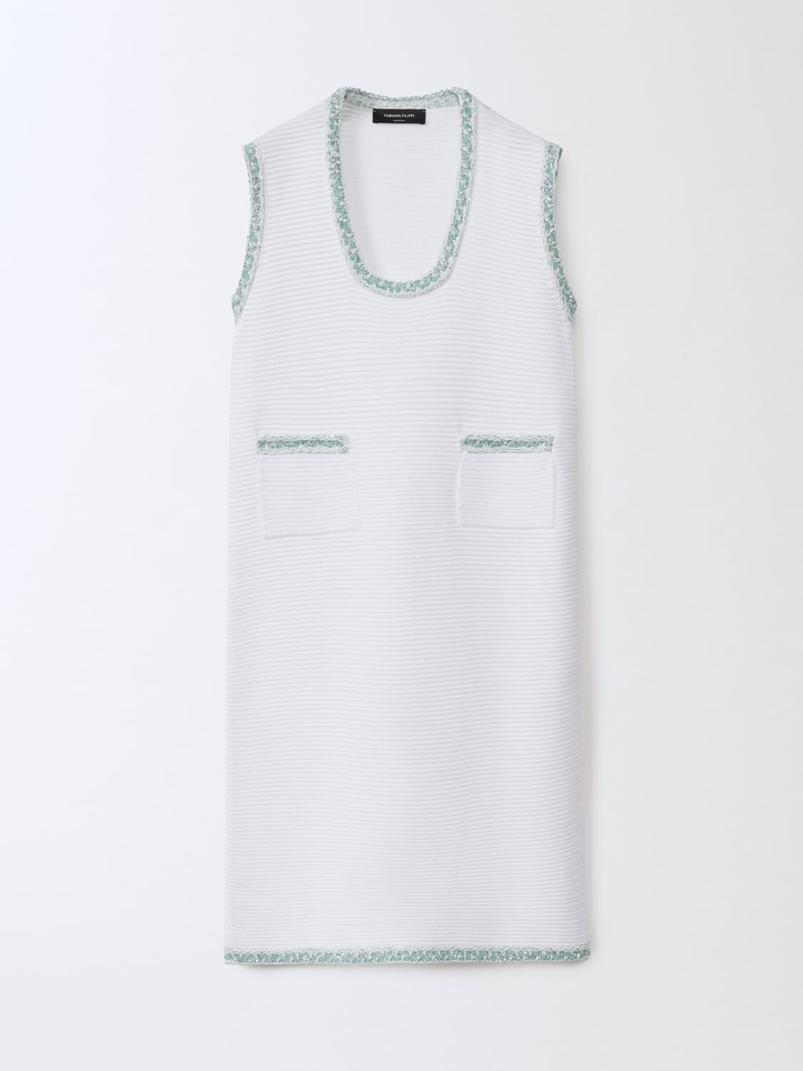 FABIANA FILIPPI ROBE: Robes femme Fabiana Filippi, Blanc - Img 5