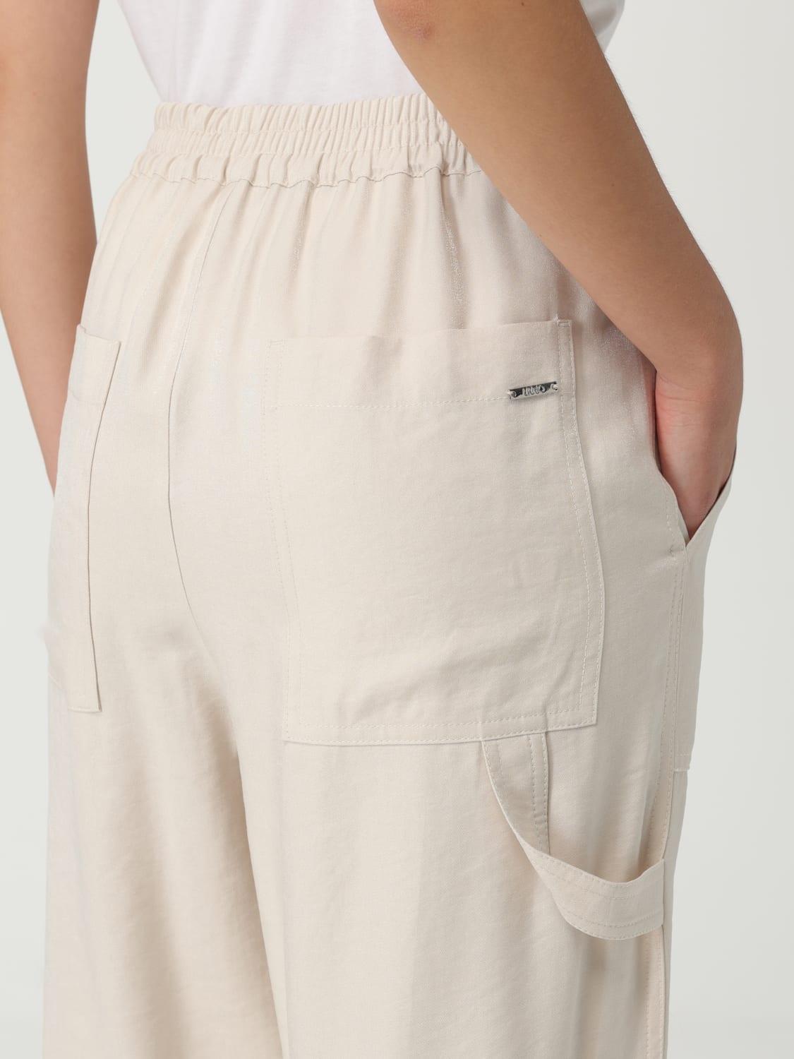 パンツ LIU JO Woman Pants Natural WA5262T3406 20304 LIU JO: Pants woman - Natural | Liu Jo pants WA5262T3406