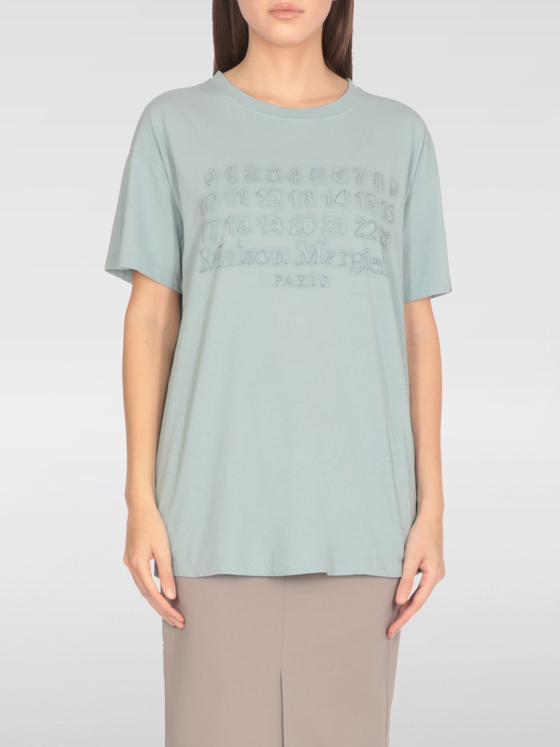 Tシャツ・カットソー MAISON MARGIELA Woman T-Shirt Blue S51GC0536S24575 488 MAISON MARGIELA: T-shirt woman - Blue | Maison Margiela t