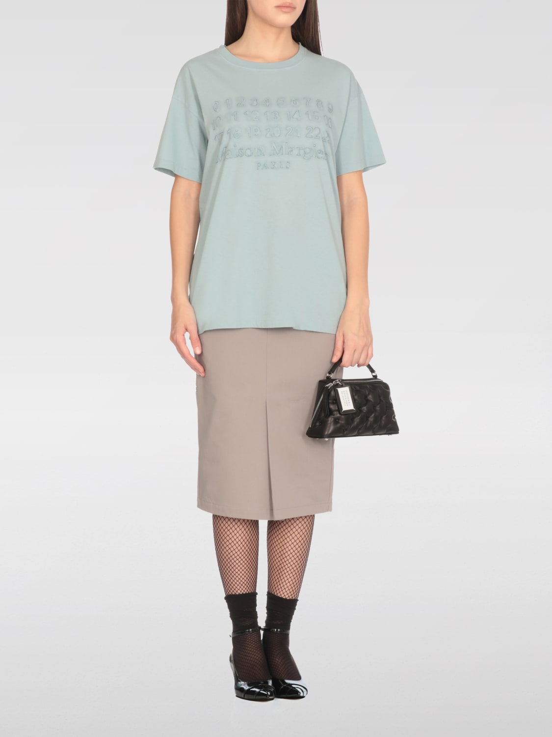 Tシャツ・カットソー MAISON MARGIELA Woman T-Shirt Blue S51GC0536S24575 488 MAISON MARGIELA: T-shirt woman - Blue | Maison Margiela t
