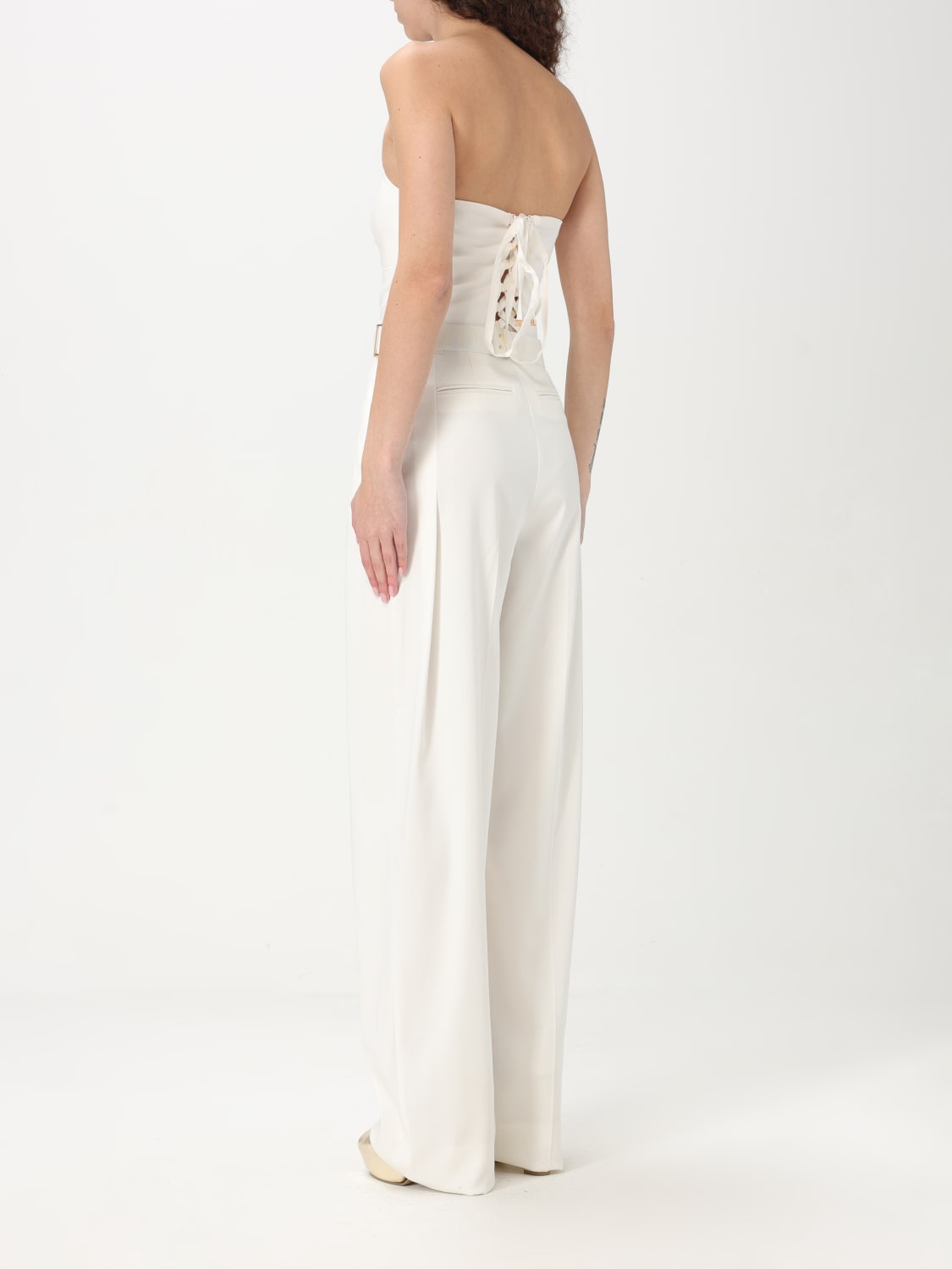 ELISABETTA FRANCHI JUMPSUIT: Elisabetta Franchi women's jumpsuit, White - Img 2
