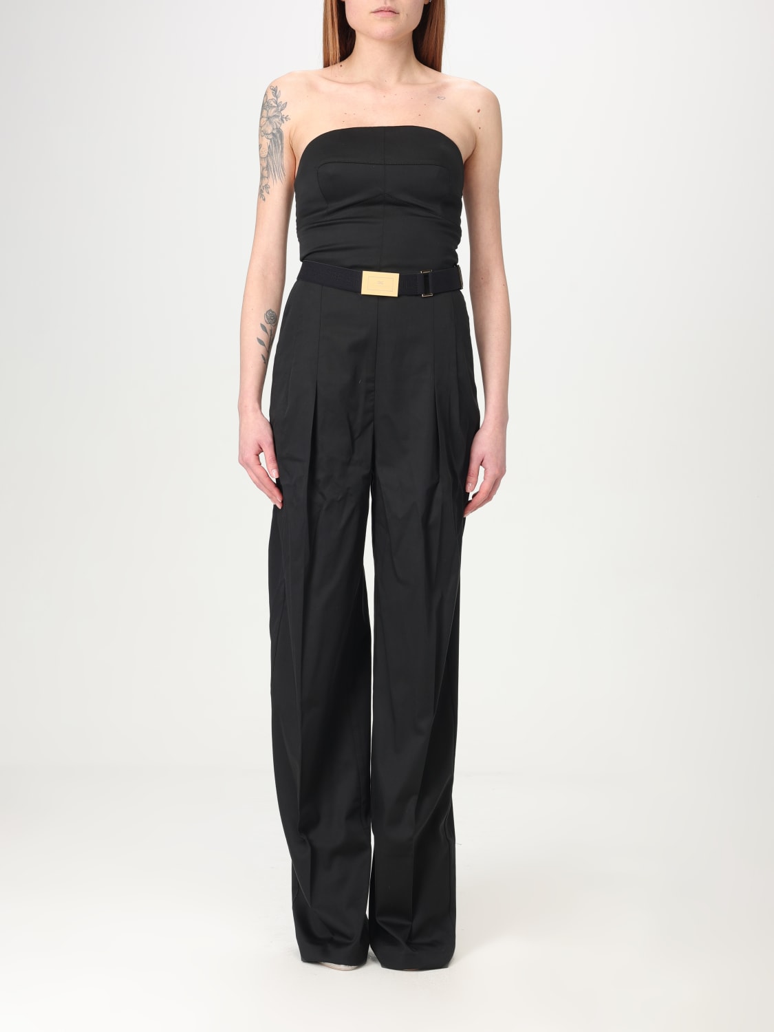 ELISABETTA FRANCHI JUMPSUIT: Elisabetta Franchi women's jumpsuit, Black - Img 1