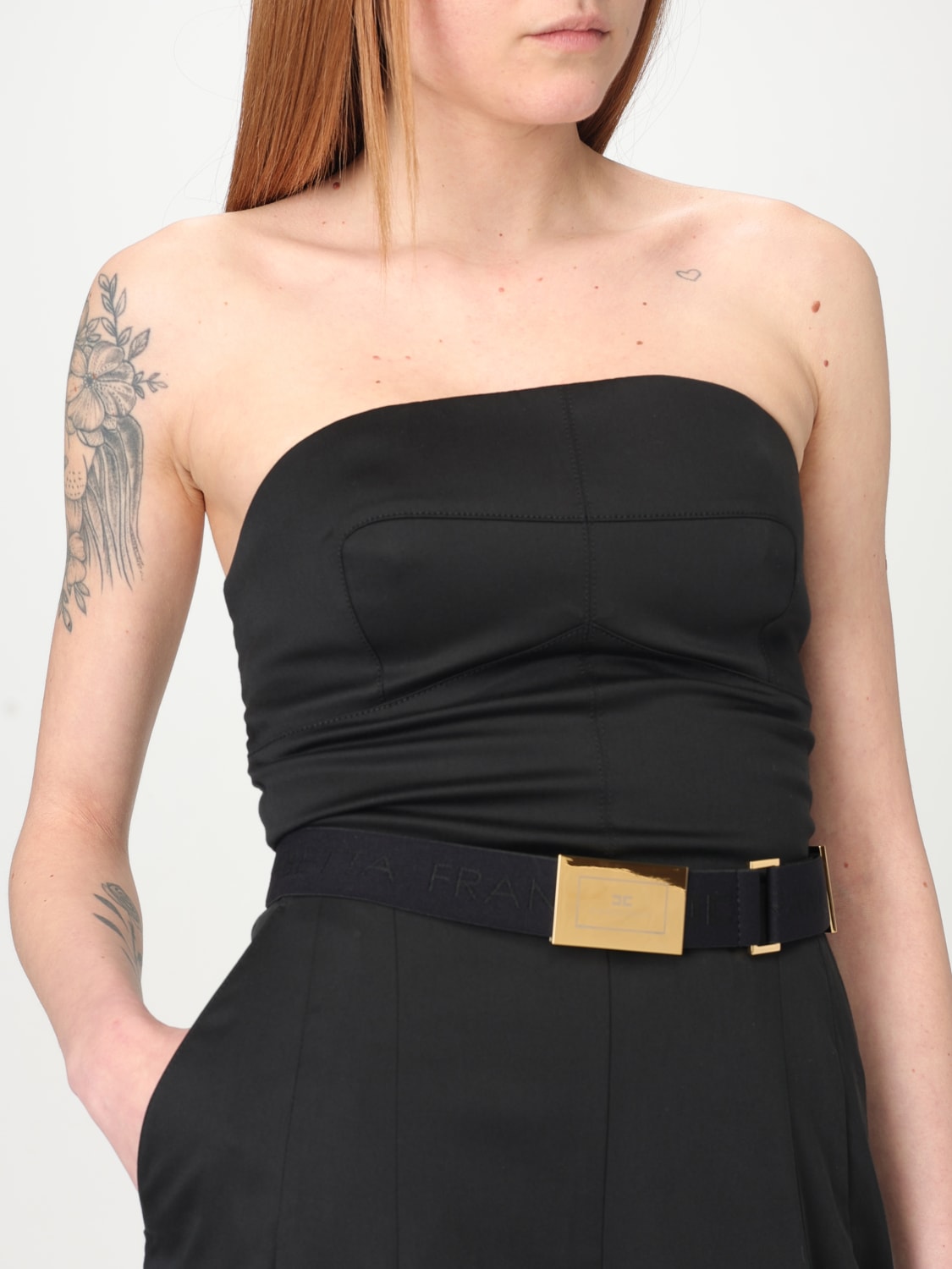ELISABETTA FRANCHI JUMPSUIT: Elisabetta Franchi women's jumpsuit, Black - Img 3