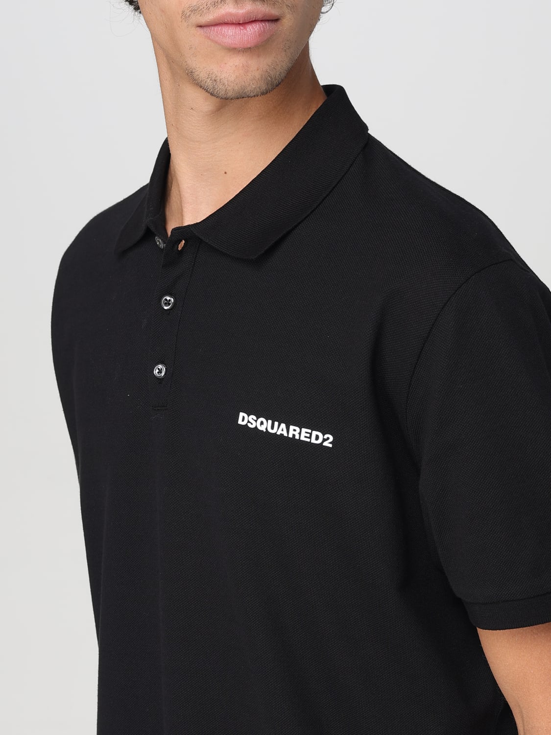 DSQUARED2 POLO SHIRT: Polo shirt men Dsquared2, Black - Img 3