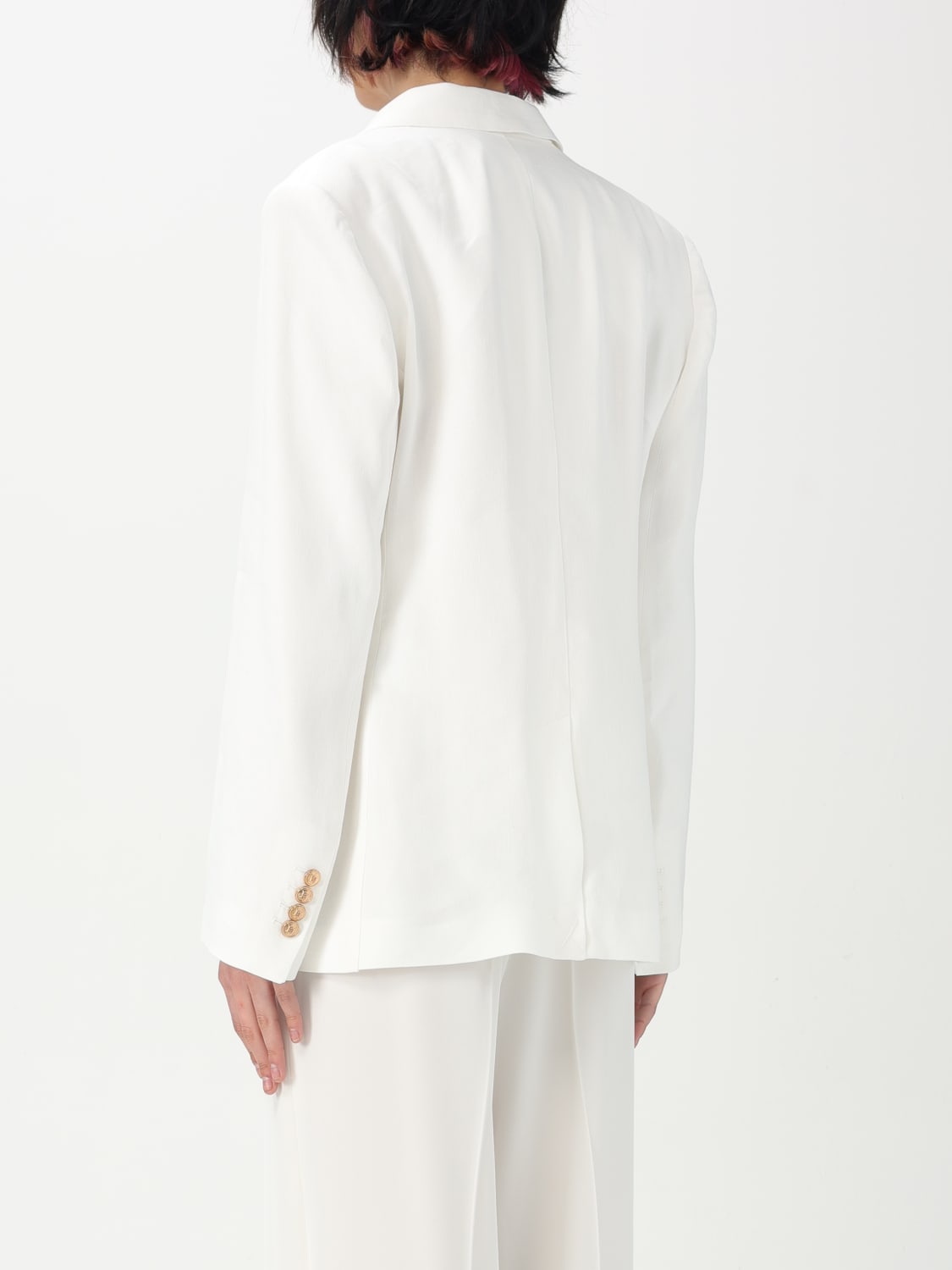 アウターその他 ELISABETTA FRANCHI Woman Blazer Ivory GI157 360 ELISABETTA FRANCHI: Blazer woman - Ivory | Elisabetta