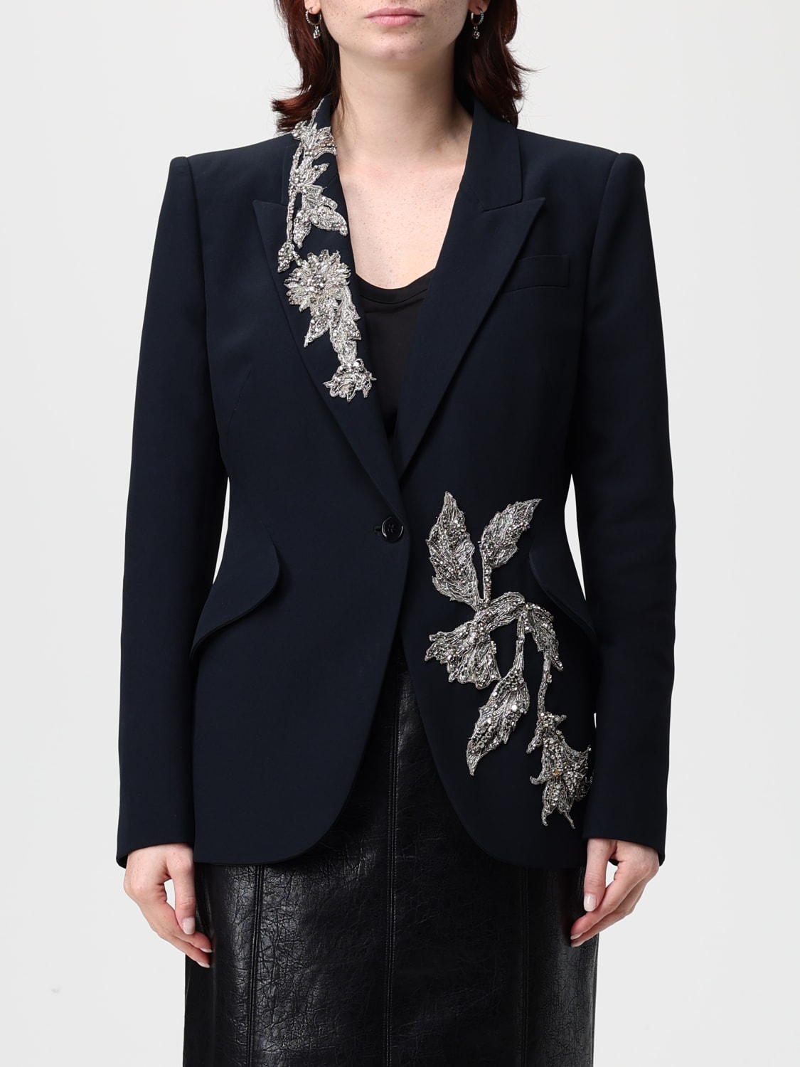 MCQUEEN JACKET: Blazer woman McQueen, Black - Img 1