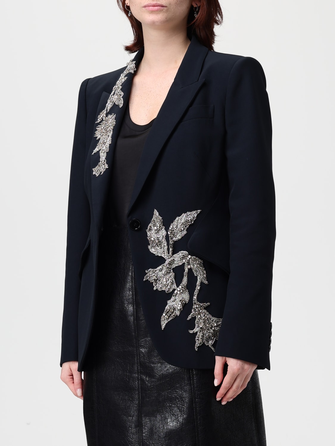 MCQUEEN JACKET: Blazer woman McQueen, Black - Img 4