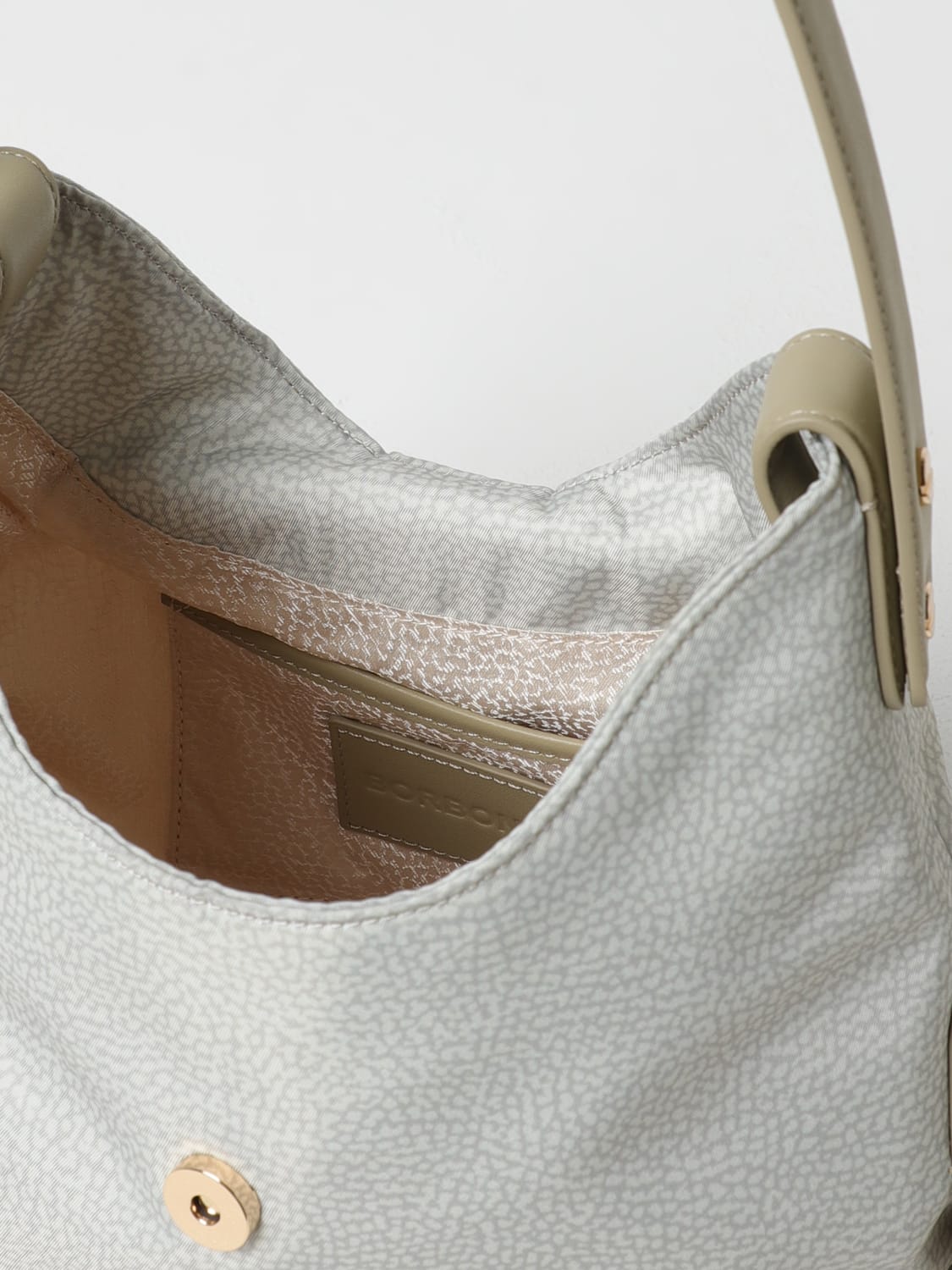 ショルダーバッグ・ポシェット BORBONESE Woman Shoulder bag Ivory 91010016I15 X50 BORBONESE: Shoulder bag woman - Ivory | Borbonese shoulder