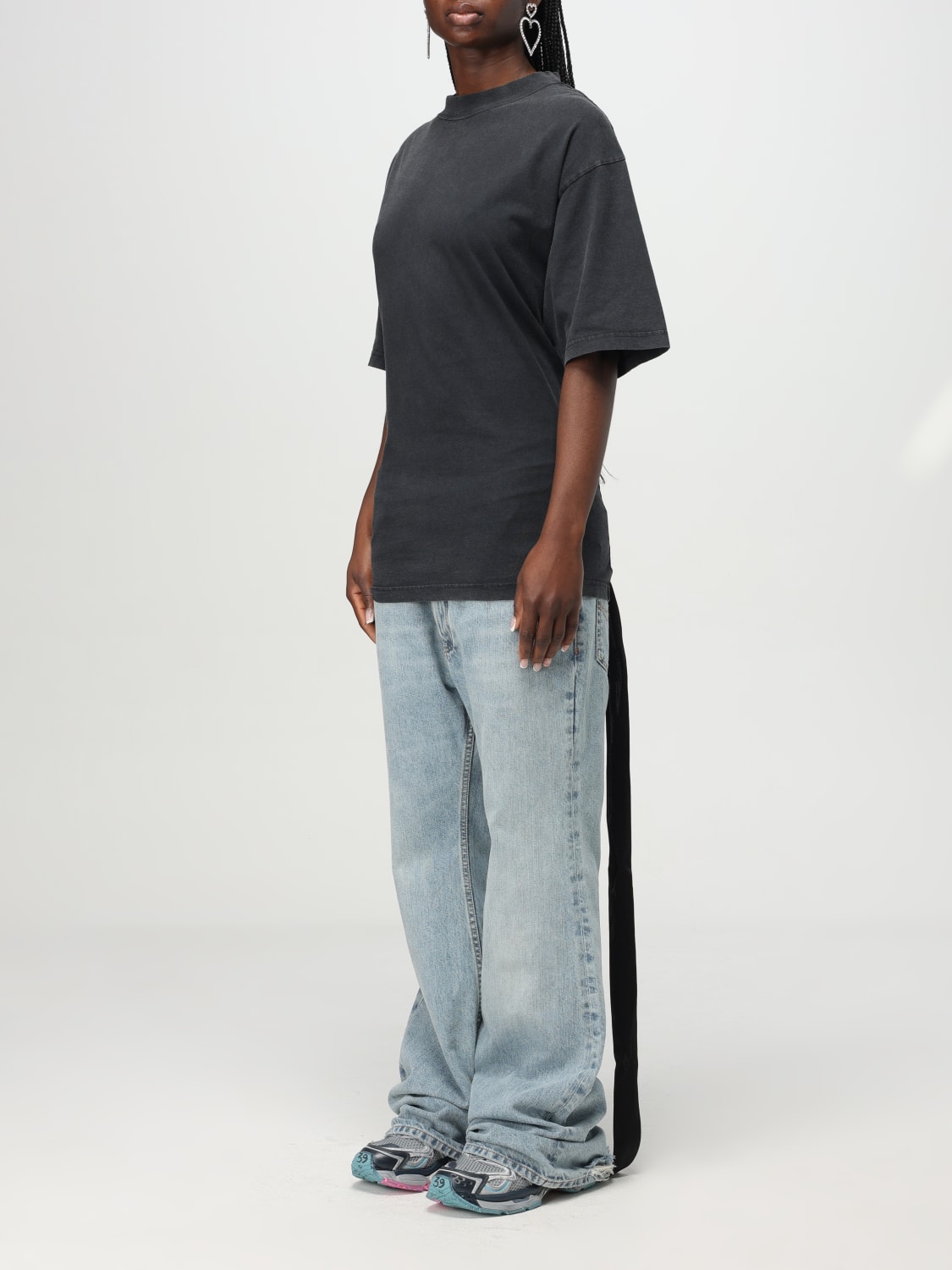 BALENCIAGA T-SHIRT: T-shirt woman Balenciaga, Black - Img 4