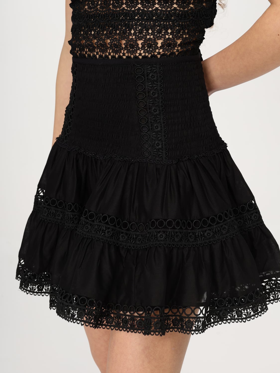 CHARO RUIZ FALDA: Falda mujer Charo Ruiz Ibiza, Negro - Img 4